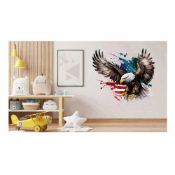Sticker decorativ, Vultur American, Multicolor, 63 cm, 1270STK-4 Sticker decorativ, Vultur American, Multicolor, 63 cm, 1270STK-4